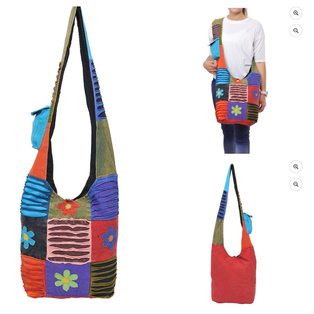 🌸 Boho Patchwork Flower Hobo Bag — The Collectio… - image 1